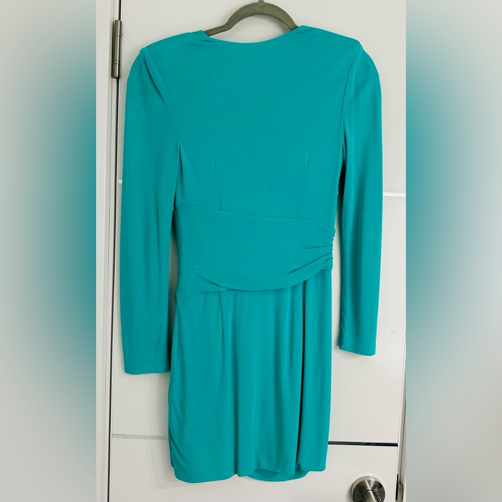 Rebecca Vallance RICCARDO MINI DRESS TURQUOISE US Size 4 Original Price $530 - Picture 6 of 10